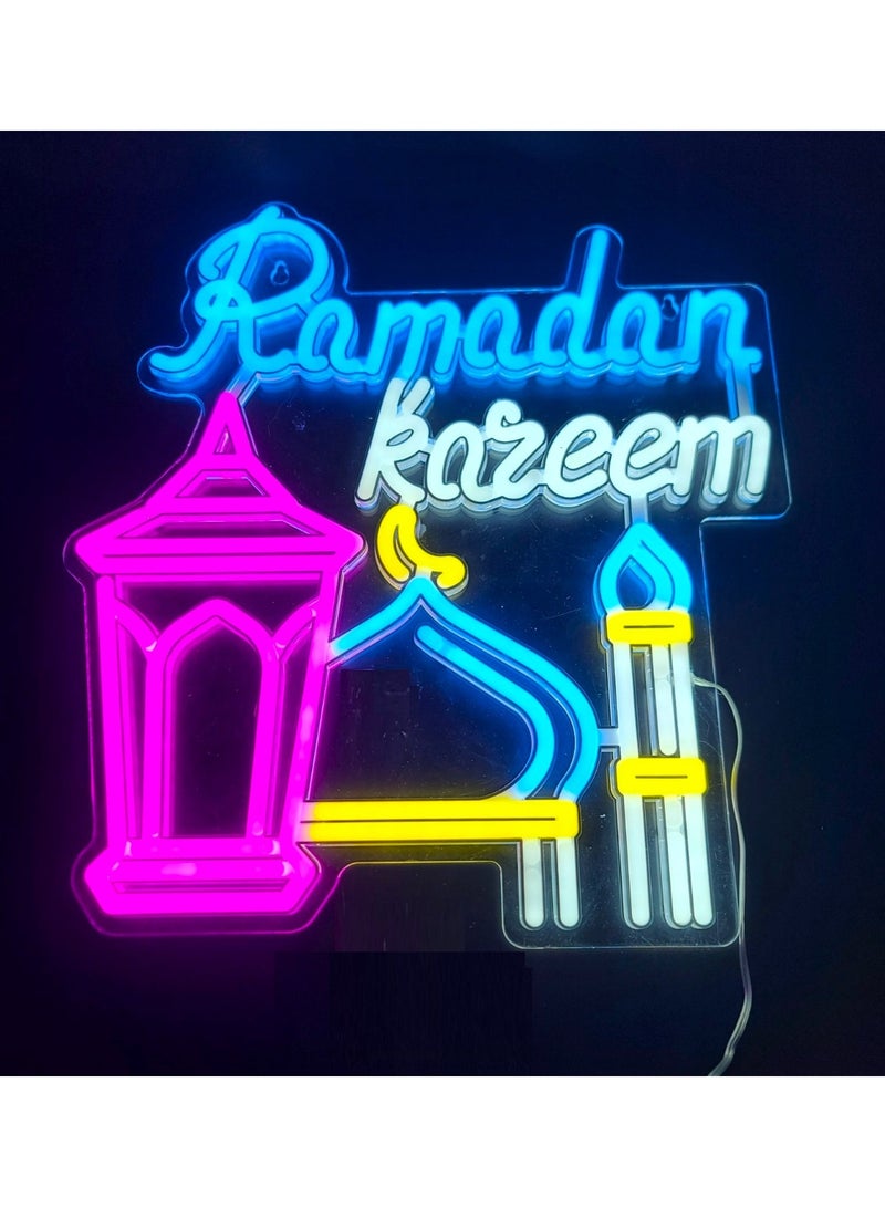 Boxwoods Ramadan Kareem Neon Sign For Islamic Month LED Home Decoration - Image 1